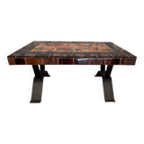 Coffee table in glazed ceramic tiles from the 60s/70s