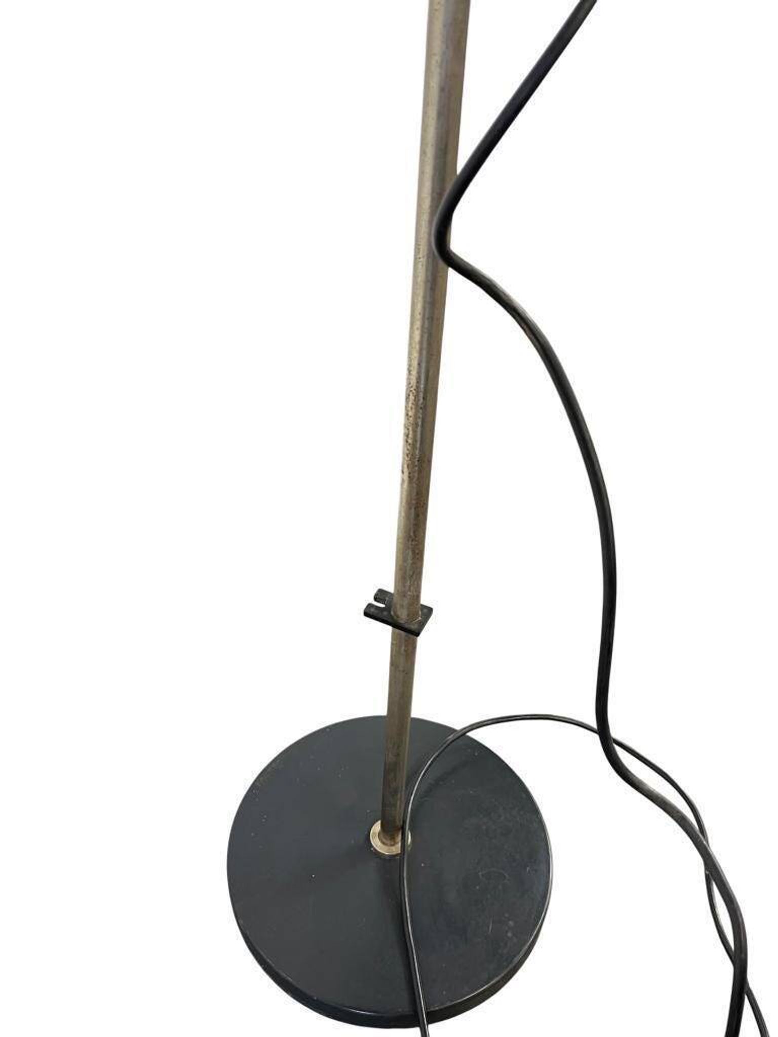 Vintage orange and red floor lamp from the 1970s