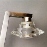 Chromed metal halogen dimmer desk lamp