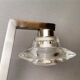 Chromed metal halogen dimmer desk lamp
