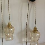 Paire de baladeuses opalines vintage