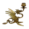 Bougeoir "dragon" en bronze