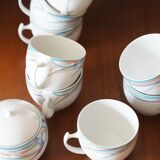 Set 8 cups and sugar bowl Bavaria