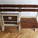 1970's Stadium bench, seat No. 1 and No. 2