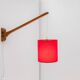 Scandinavian Mid-Century modern Wall lamp/swing teak lamp
