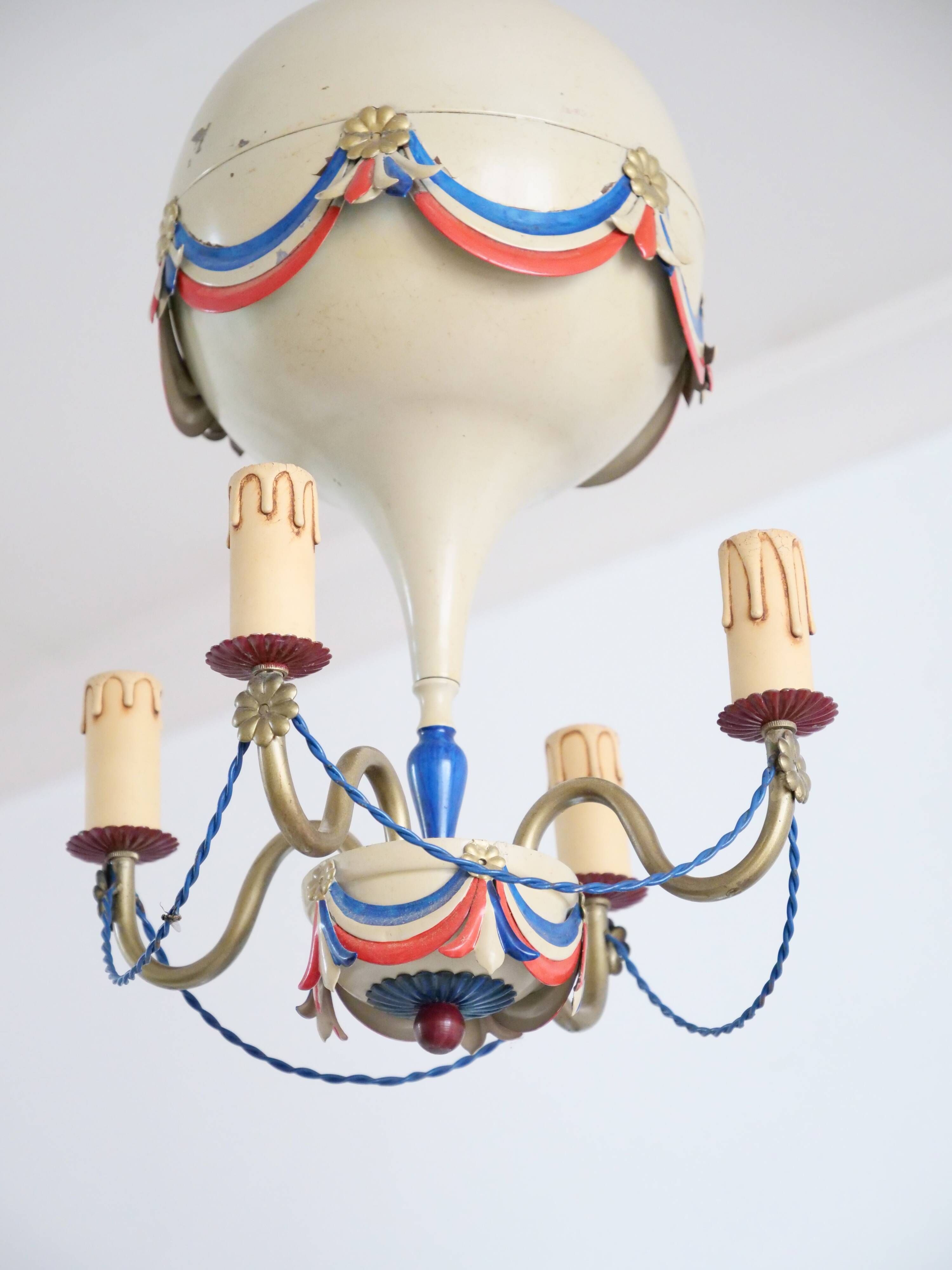 Lustre Montgolfière d'époque 50