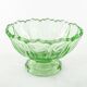 Ring Around fruit bowl, mid-century modern, pressed glass, Ząbkowice, Poland, 1950s