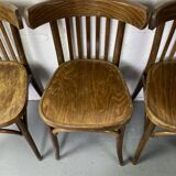 Lot de 4 chaises bistrot style Baumann