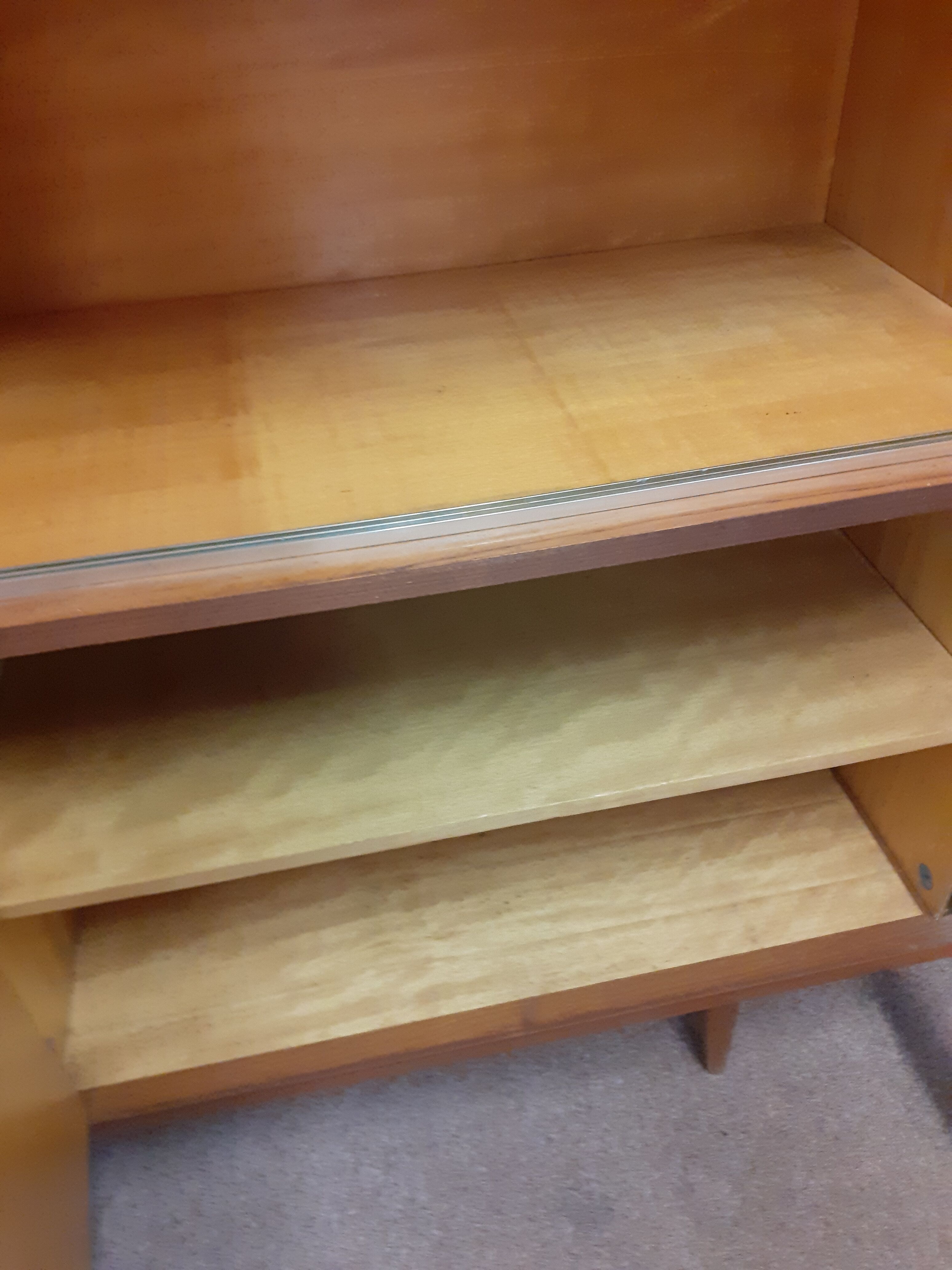 Seventies buffet scandinavian foot compass