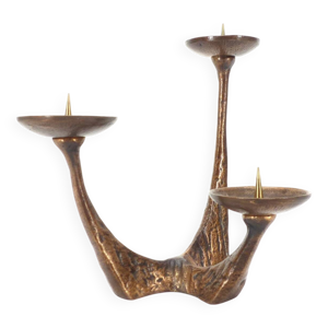 chandelier brutaliste - bronze