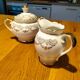 Sugar bowl and milk jug French porcelain FD