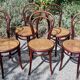5 chaises Thonet n°14 de 1875