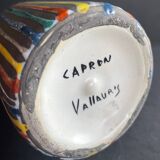 Bouteille "Fine" en faïence Roger Capron Vallauris