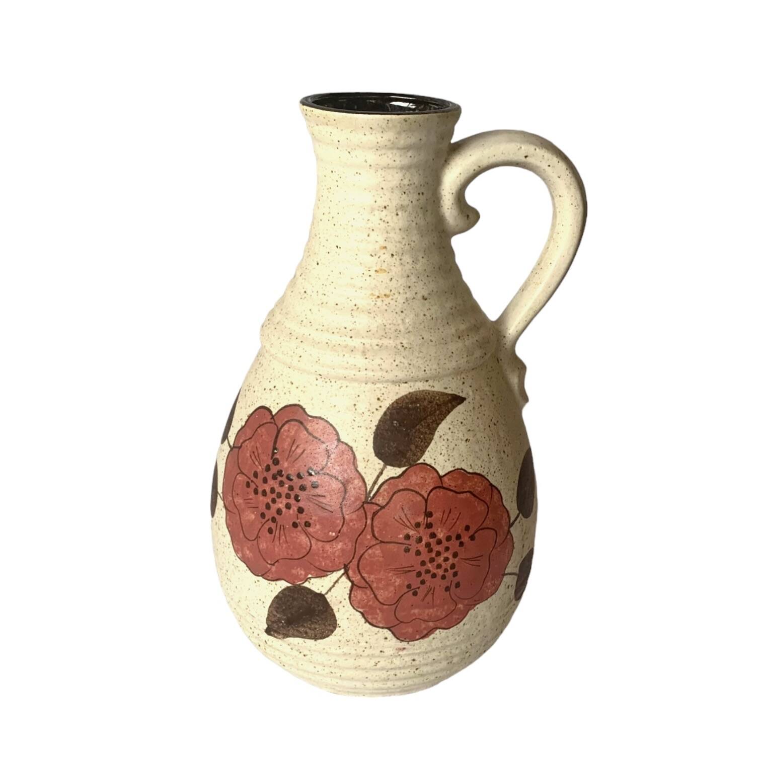 Vintage Bay Keramik vase - Wet Germany - 631 30 - floral decor