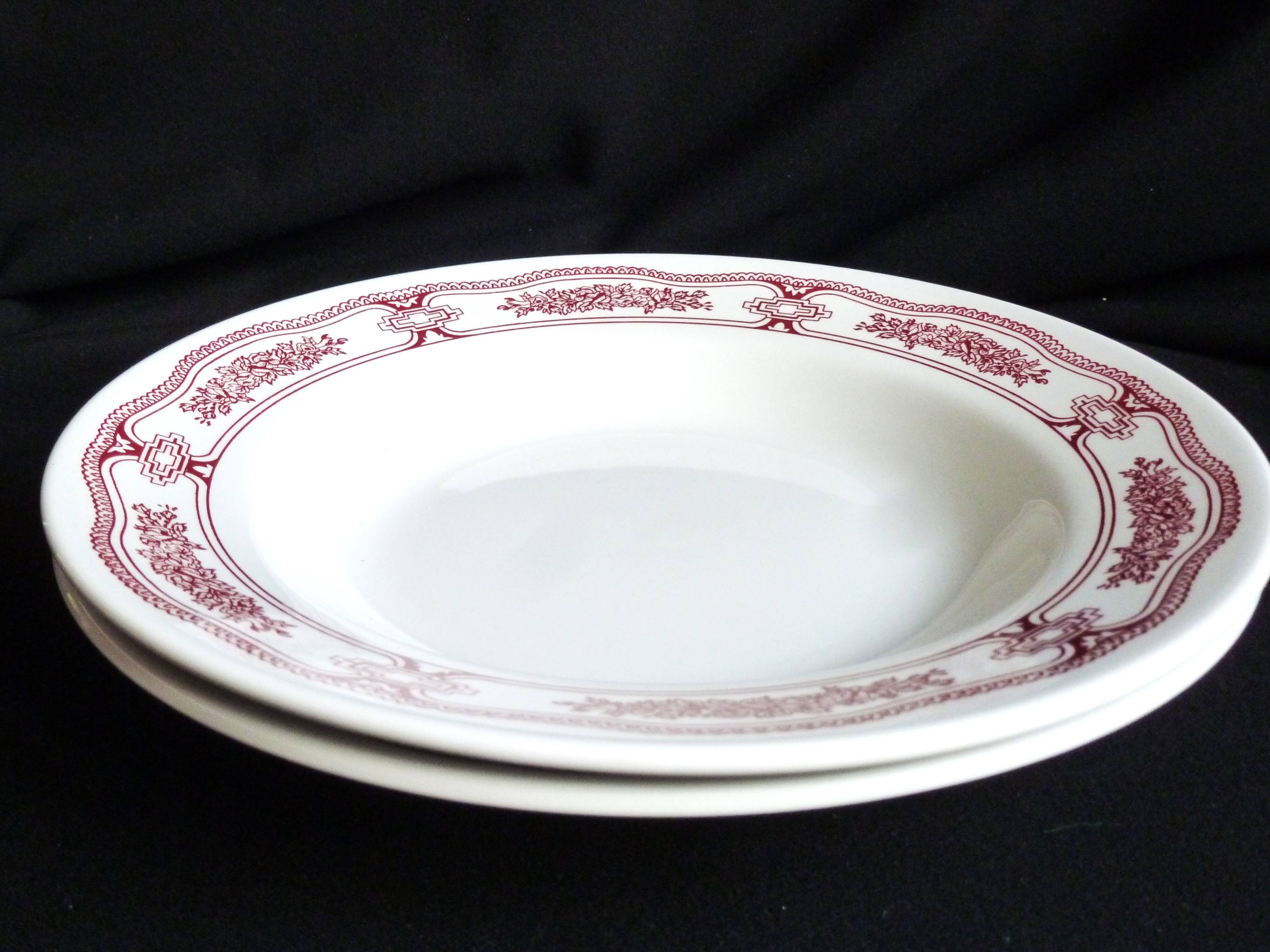 Set of 2 soup plates, Italian plates, soup plates.