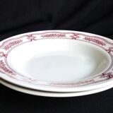Set of 2 soup plates, Italian plates, soup plates.