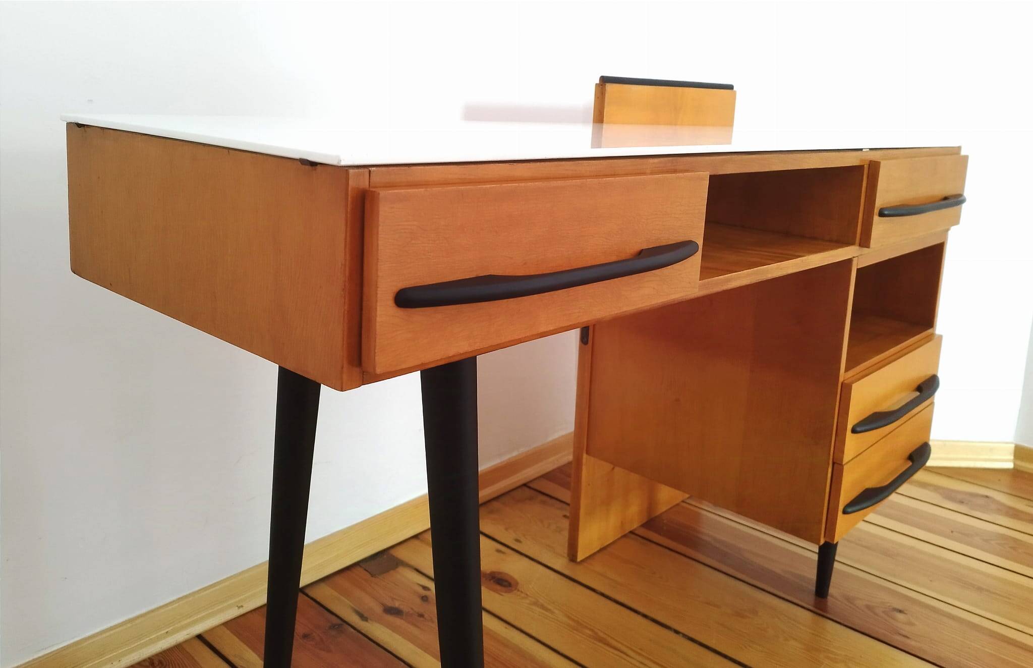 Desk by M. Pozar for Up Závody, Czechoslovakia, 1960s, Set of 2