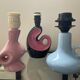 Trio of vintage ceramic lamp bases