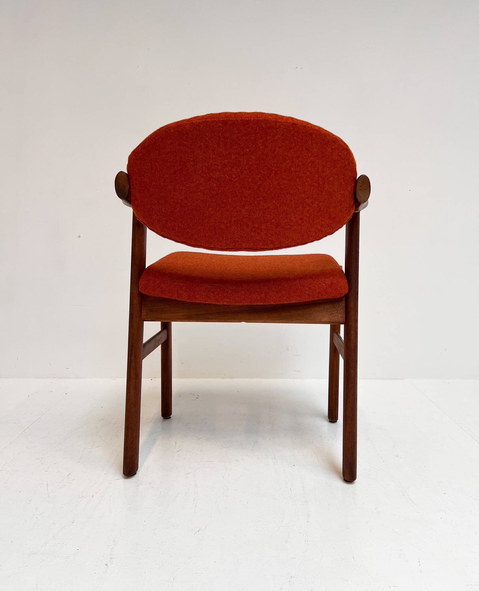 Set reupholstered Danish design chairs by Schou Andersen, 1960s