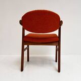 Set reupholstered Danish design chairs by Schou Andersen, 1960s