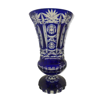 Vase en cristal taillé