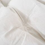 Manou two seater sofa with linnen cushion, The Netherlands 1970's