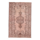 Tapis Vintage Kilim Rose Poudré Motifs Anatoliens, 176x282