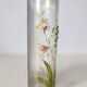 Art Nouveau enamelled glass cylinder vase