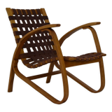 Fauteuil en bois de hêtre courbé, design Jan Vaněk, années 1930.
