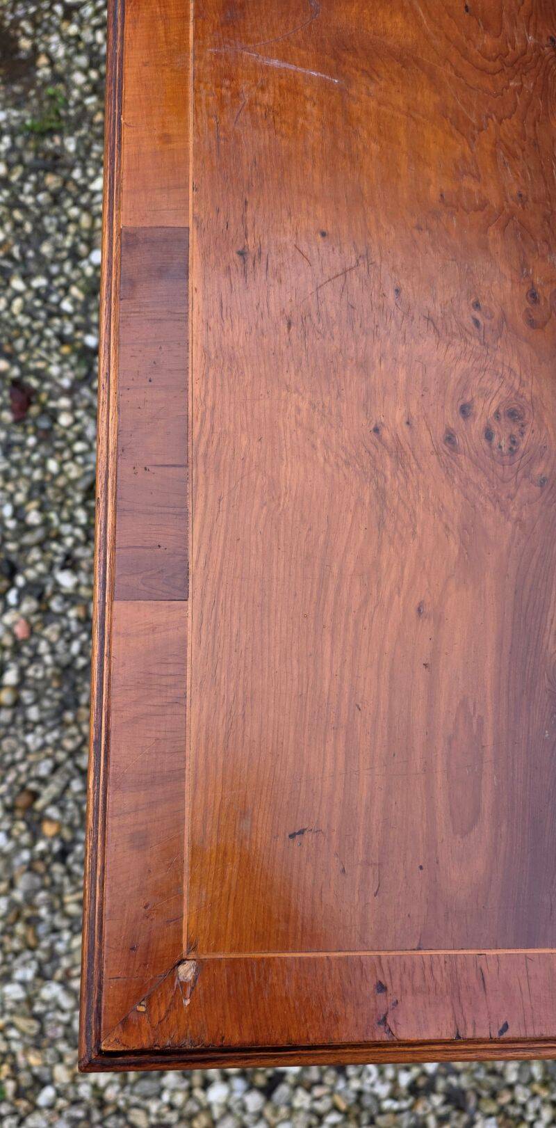 English Nightstand in Varnished Mahogany with One Drawer