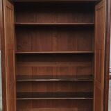 Louis XVI two-door walnut wardrobe