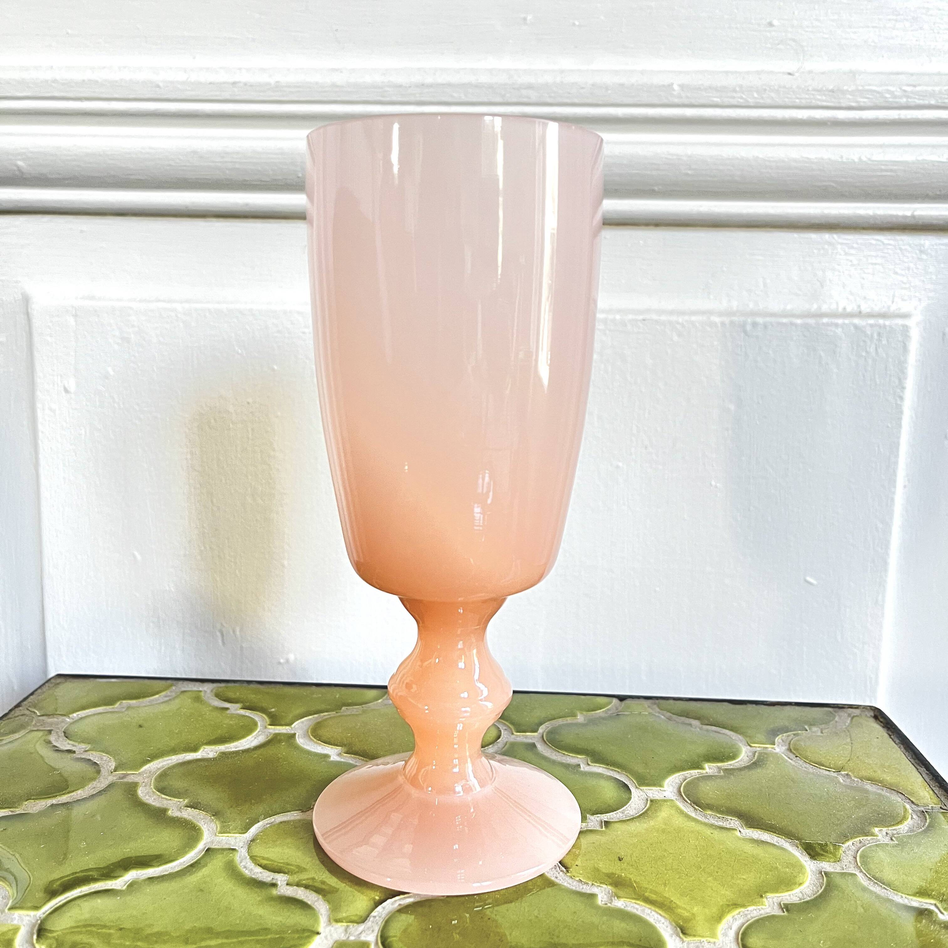 Pink opaline vase
