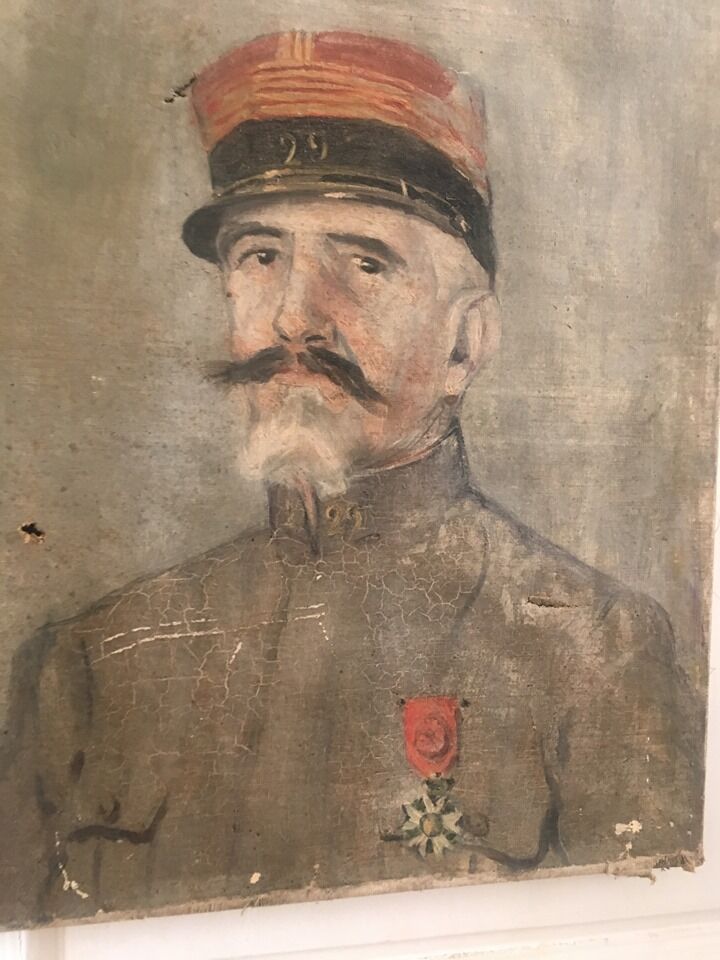 Portrait oil XIX ieme