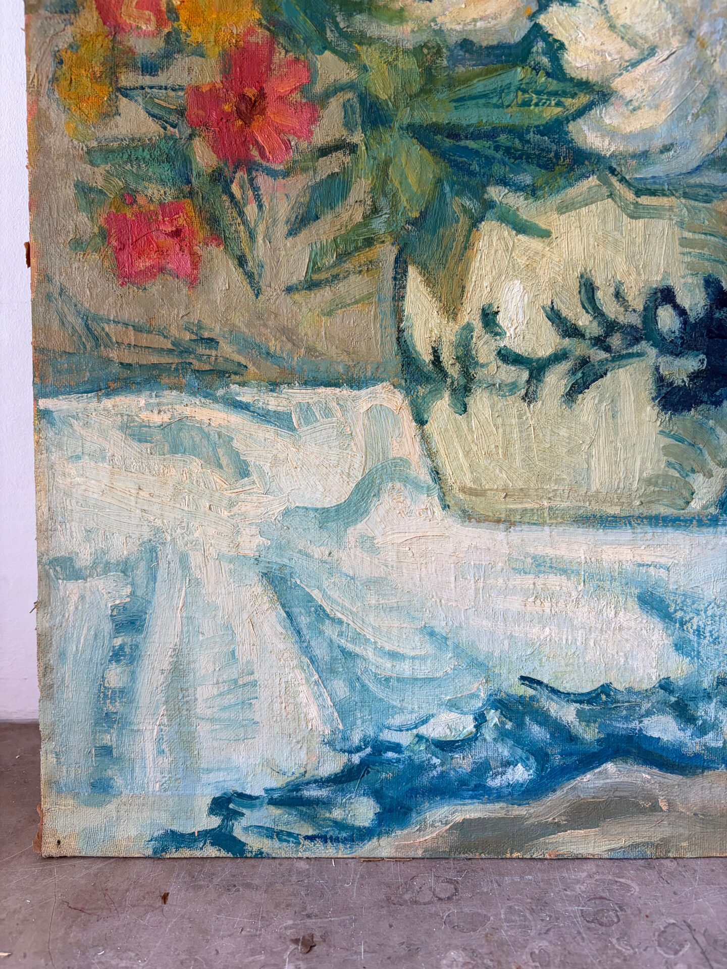 Bouquet Vibrant, huile sur panneau signé 1939