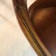 Pair of vintage armchairs, cognac leather and chrome steel 1970