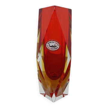 Vintage Italian Murano Glass Vase, 1960s