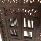 Vintage shuttered Indonesian mirror