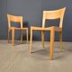 Vintage oak dining chairs, 1980s - Belgium