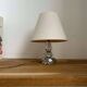 Vintage crystal and chrome lamp, France 1940