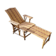 Vintage rattan chaise longue 1950