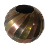 Brass round vase