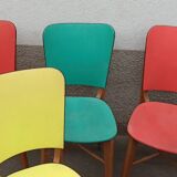 Lot de 6 chaises en formica