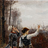 Huile sur panneau, XIXème siècle