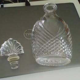 Carafe à whisky vintage en cristal année 50/60