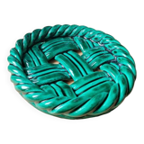 Dessous de bouteille en porcelaine vernissé Vallauris
