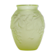 Vase art nouveau vert motif végétal