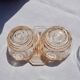 Rosaline molded glass salt and pepper shaker