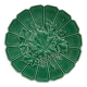 Round dish in Sarreguemines vine leaf slip