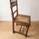 Lot de 6 chaises vintage en bois et canage