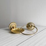 Gold metal bathroom accessories